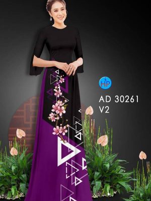 Vải Áo Dài Hoa Đào AD 30261 29